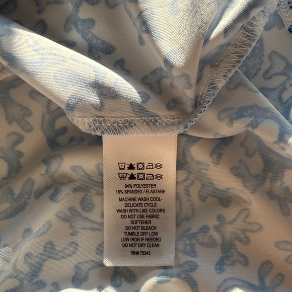 Tommy Bahama Blue and White Sleeveless Women's Top Size Small - Picture 6 of 6